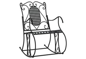 vidaXL Schommelbank 84cm Staal Zwart - 51% Korting!