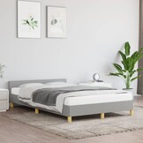 vidaXL Bedframe Lichtgrijs (120x190 cm) - 40% Korting