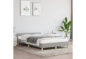 vidaXL Bedframe Lichtgrijs (120x190 cm) - 40% Korting