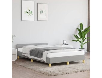 vidaXL Bedframe Lichtgrijs (120x190 cm) - 40% Korting