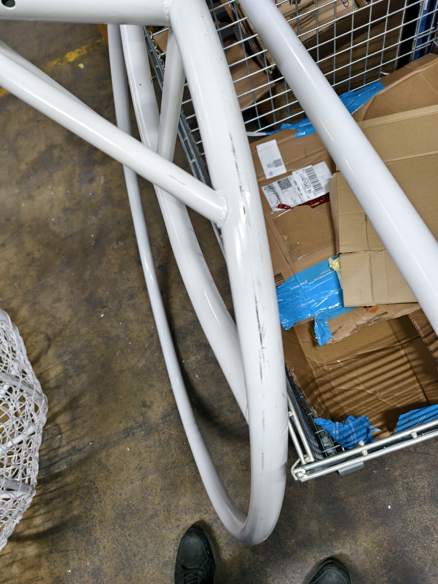 Hangstoel 2 Persoons Wit - 60% Korting - met Frame