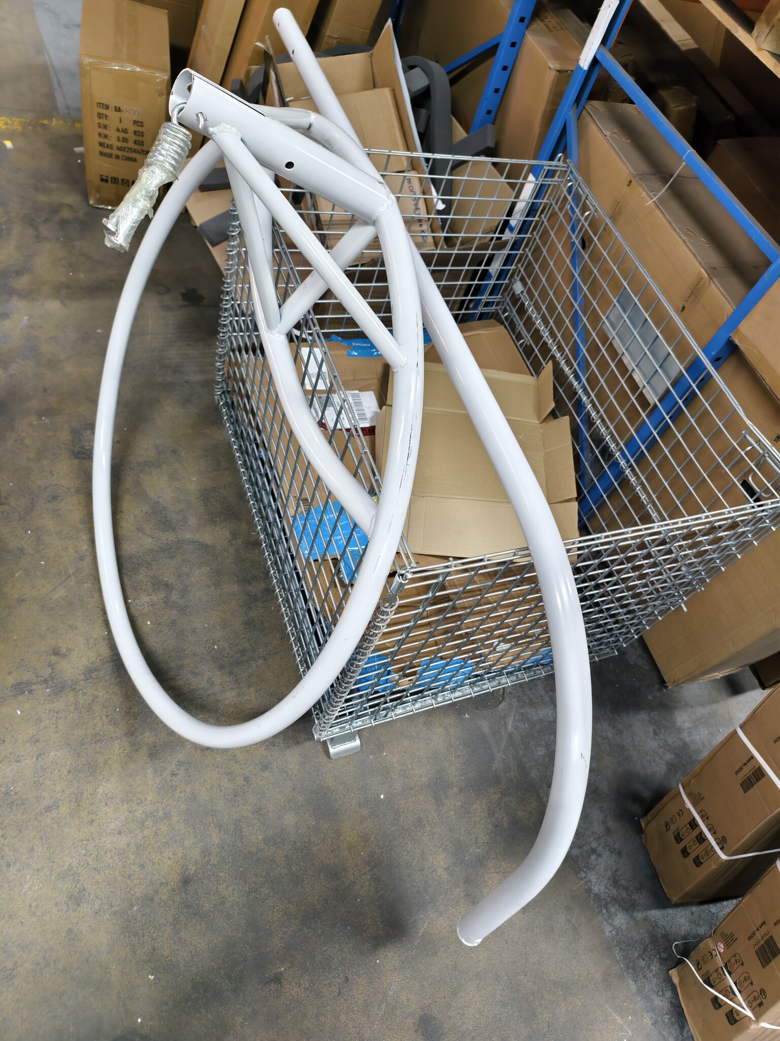 Hangstoel 2 Persoons Wit - 60% Korting - met Frame