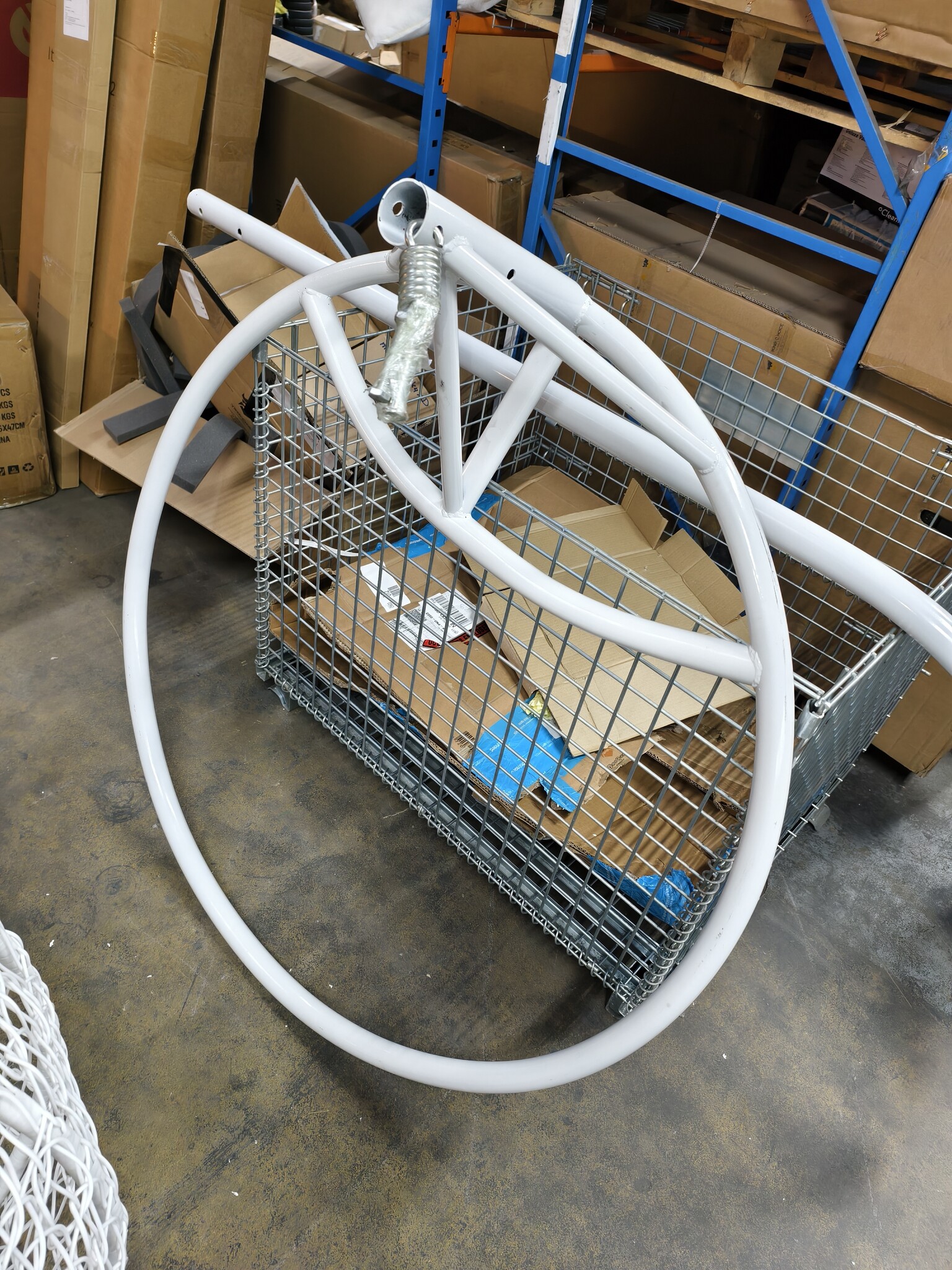 Hangstoel 2 Persoons Wit - 60% Korting - met Frame