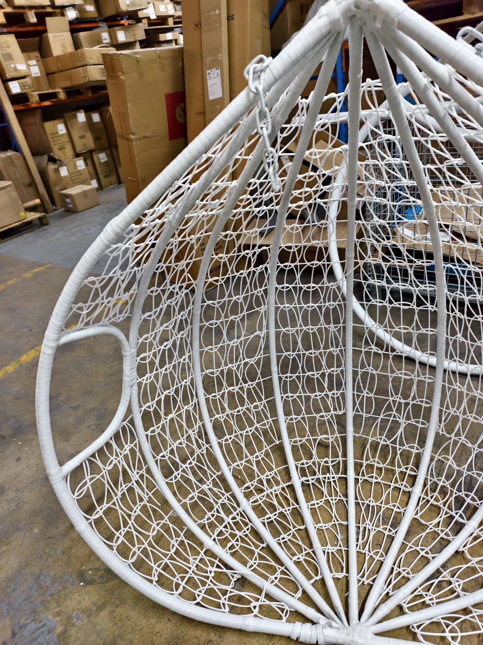 Hangstoel 2 Persoons Wit - 60% Korting - met Frame