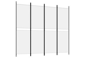 vidaXL Kamerscherm 4 panelen Wit - 40% Korting!