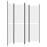 vidaXL Kamerscherm 4 panelen Wit - 40% Korting!