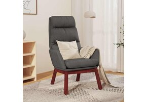 vidaXL Relaxstoel stof donkergrijs - 40% Korting