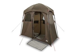 vidaXL Douchetent 2-persoons Waterdicht Bruin - 46% Korting