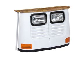 vidaXL Dressoir Vrachtwagen Massief Mangohout Wit - 59% Korting!