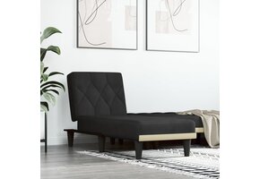 VidaXL Chaise longue fluweel zwart - 46% Korting!