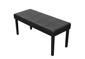 VidaXL Bankje Kunstleer Zwart | 46% Korting