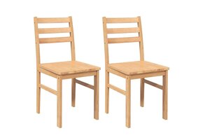 vidaXL Eetkamerstoelen (2x) Massief Rubberhout - 59% Korting!
