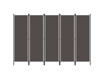vidaXL Kamerscherm 5 panelen 250x180 cm Antraciet - 40% Korting