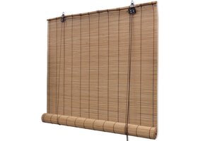 vidaXL Bamboe Rolgordijn 140x220 cm Bruin - 51% Korting!