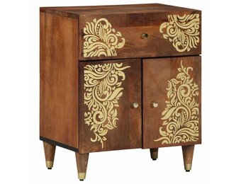 vidaXL Nachtkastje Honingbruin - 55% Korting | Massief Mangohout