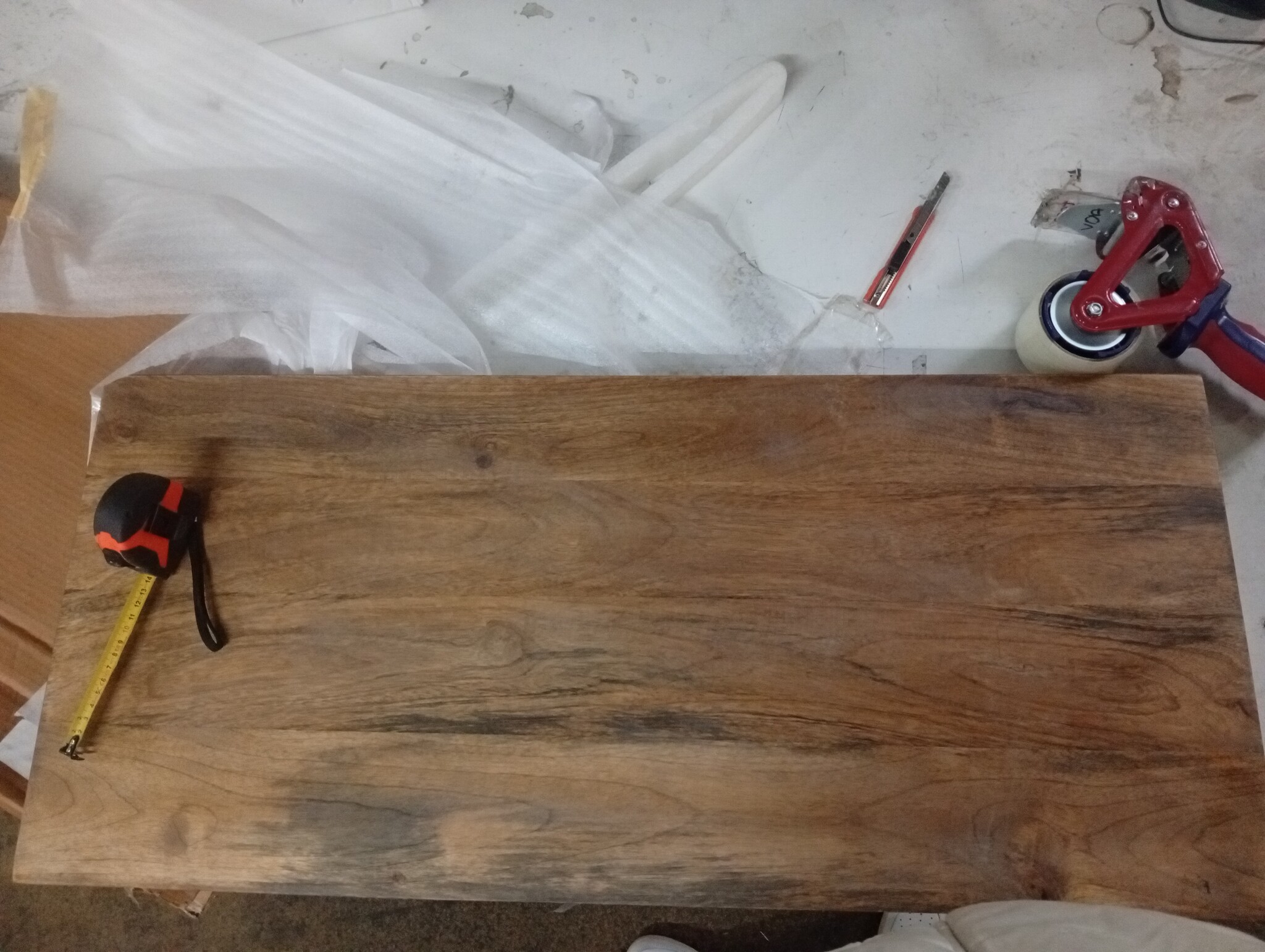 VidaXL Tafelblad Mangohout 100x40cm - 55% Korting!