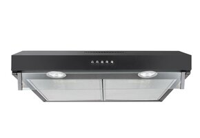 Onderbouw Afzuigkap - Zwart - 280 m³/u - LED - 3 standen