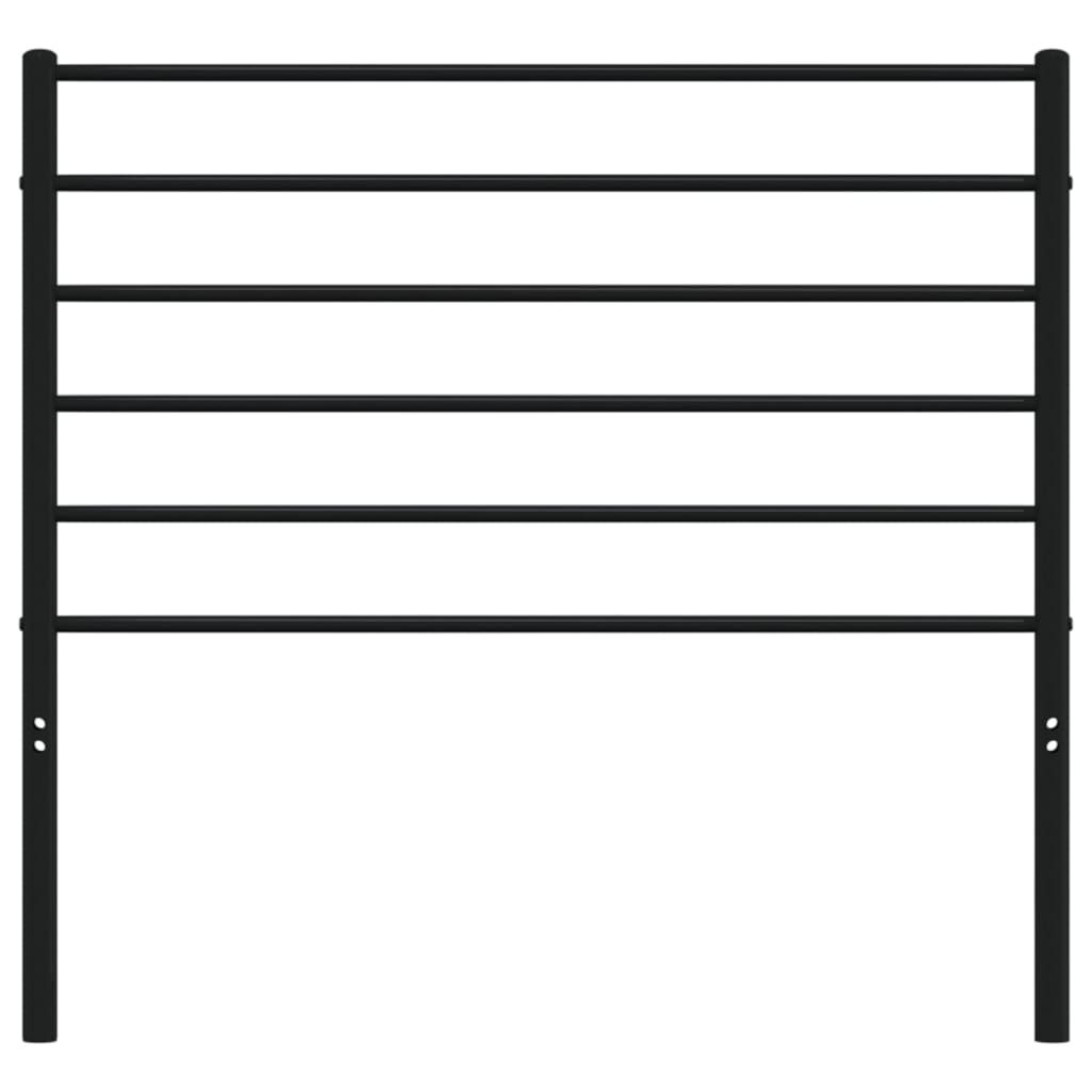 vidaXL Hoofdbord Metaal Zwart 75 cm - 40% Korting