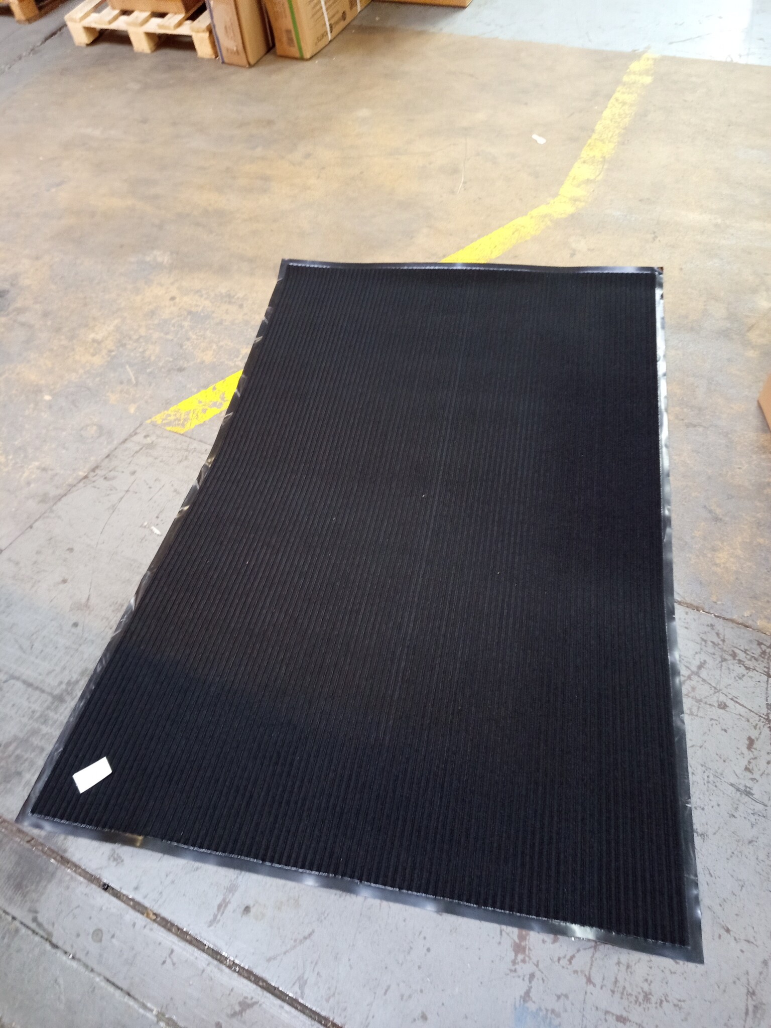 Deurmat XL 120x180cm Zwart Geribbeld - 50% Korting!