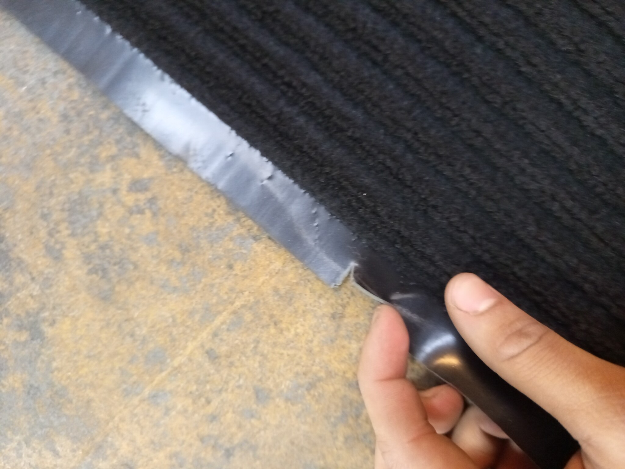 Deurmat XL 120x180cm Zwart Geribbeld - 50% Korting!