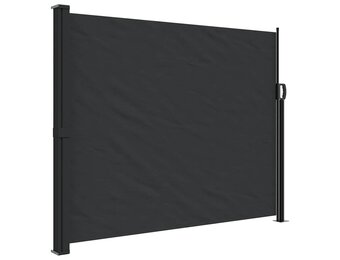 vidaXL Windscherm Uittrekbaar 160x300 cm Zwart | 40% Korting