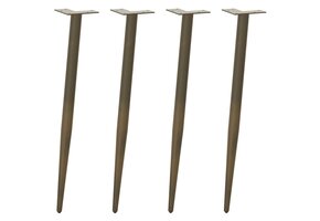 vidaXL Salontafelpoten Staal - 4 stuks - 72 cm - 40% Korting