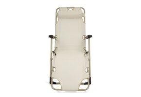 Tuin Ligstoel 2in1 - Beige - 67% Korting!