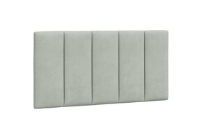 vidaXL Hanko Hoofdbordkussen Lichtgrijs Fluweel 100 cm - 46% Korting!