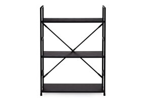 Boekenkast 80x59,5 cm - 3 Planken - Zwart | 51% Korting