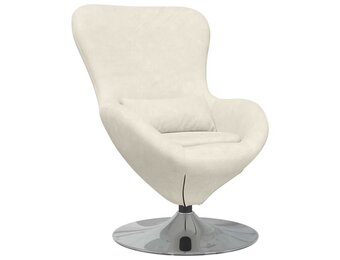 vidaXL Eivormige Stoel Crème (63x73x90cm) - 59% Korting