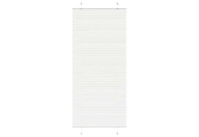 vidaXL Plissé rolgordijn 90x200 cm stofbreedte 89,4 cm polyester wit