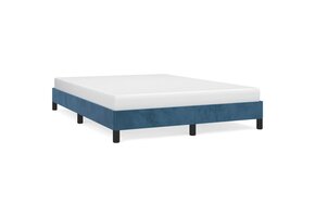 vidaXL Donkerblauw Fluweel Bedframe 140x200 cm - 60% Korting