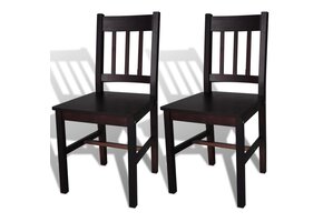 vidaXL Eetkamerstoelen Grenenhout (2x) - 89% Korting!