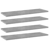 vidaXL Wandschappen (4 stuks) - Betongrijs - 40% Korting!