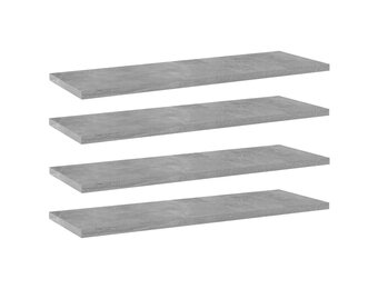 vidaXL Wandschappen (4 stuks) - Betongrijs - 40% Korting!