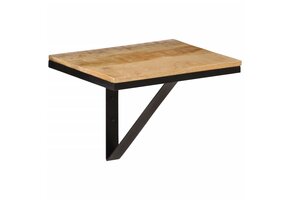 vidaXL Wandschap Massief Mangohout & IJzer 40x30x32cm - 40% Korting