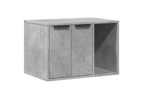 vidaXL Kattenbakkast 60x40x40 cm - Betongrijs - 40% Korting