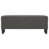 vidaXL Bankje 100x35x41 cm, Donkergrijs Fluweel - 40% Korting!