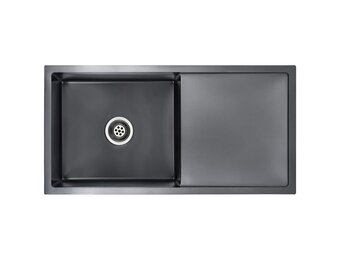 vidaXL RVS Spoelbak Zwart - 55% Korting! Handgemaakt