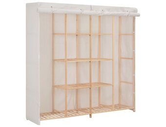 vidaXL Kledingkast Wit - 60% Korting - Geretourneerd