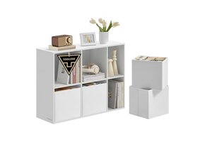 Opbergkast Wit - 83x27x61.6cm Modulair - 59% Korting!