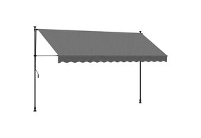 vidaXL Luifel Uittrekbaar 350x150cm Antraciet - Nu 50% Korting!