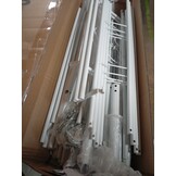 vidaXL Bedframe Metaal Wit 140x200 cm - 55% Korting!