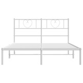 vidaXL Bedframe Metaal Wit 140x200 cm - 55% Korting!
