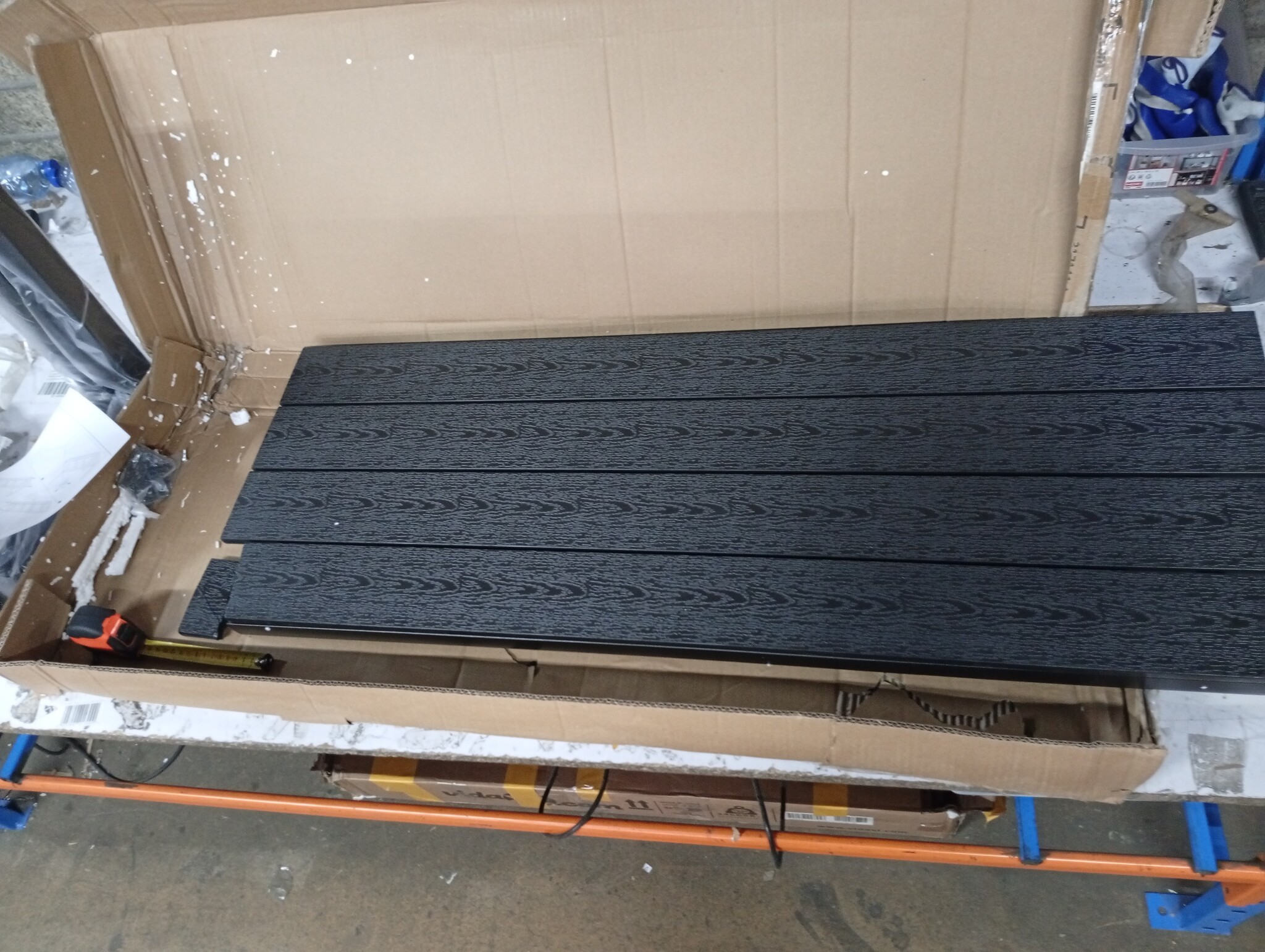 vidaXL Tuinbank 110 cm Staal & HKC Zwart - 60% Korting!