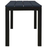 vidaXL Tuinbank 110 cm Staal & HKC Zwart - 60% Korting!