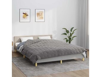 vidaXL Verzwaringsdeken 220x235cm 15kg Grijs - 40% Korting!