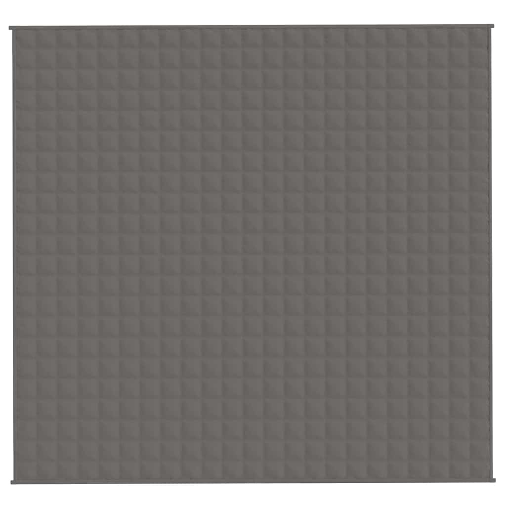vidaXL Verzwaringsdeken 220x235cm 15kg Grijs - 40% Korting!