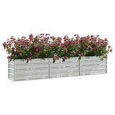 Plantenbak verhoogd vidaXL 240x40x45cm Staal - Nu 60% Korting!