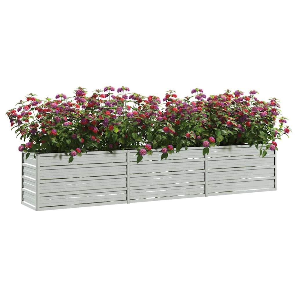 Plantenbak verhoogd vidaXL 240x40x45cm Staal - Nu 60% Korting!